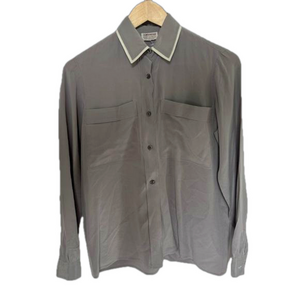 Serra boutique Roma silk vintage blouse button down collar shirt